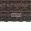 OUTFLEXX 2er Set Dining Sessel, braun marmoriert, Polyrattan, 55 x 65 x 112 cm, Rücken stufenlos verstellbar