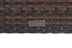 OUTFLEXX 2er Set Dining Sessel, braun marmoriert, Polyrattan, 55 x 65 x 112 cm, Rücken stufenlos verstellbar