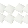OUTFLEXX 8er-Set Kissen – creme-weiß, 45 x 45 cm, wetterfest, schmutzabweisend & waschbar für Gartenmöbel