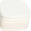 OUTFLEXX 6er-Set Sitzkissen für Stühle, creme/weiß, wasserabweisend