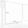 OUTFLEXX 2er Vorhangset, anthrazit, Polyester, 170 x 150 cm, witterungs- & UV-beständig, passend für Pergola 3x4 m/4x4 m