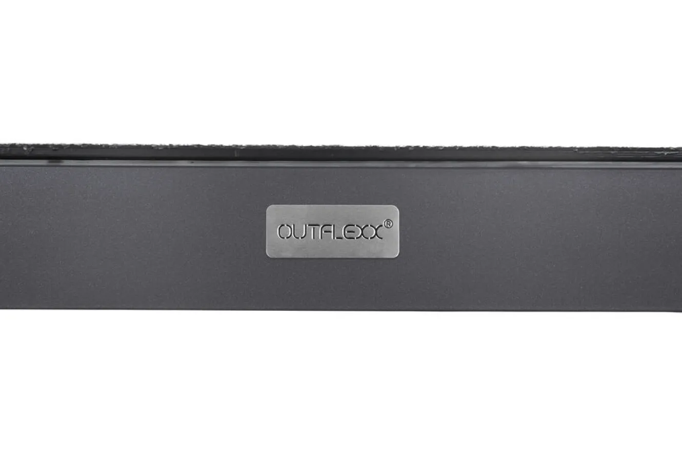 OUTFLEXX Esstisch, anthrazit, Alu/Spraystone, 160x95 cm