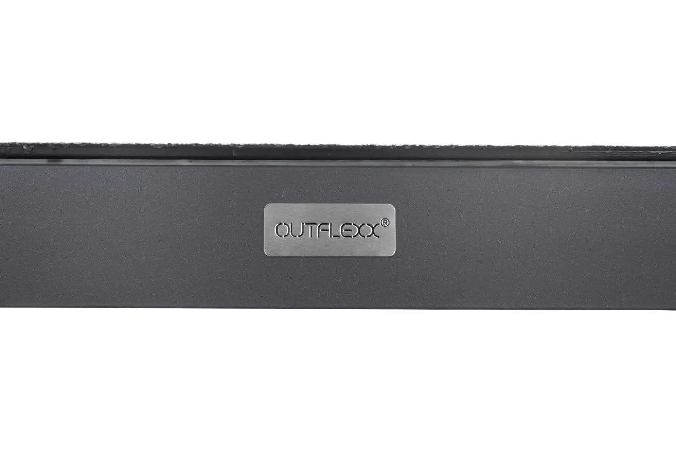 OUTFLEXX Esstisch, anthrazit, Alu/Spraystone, 160x95 cm