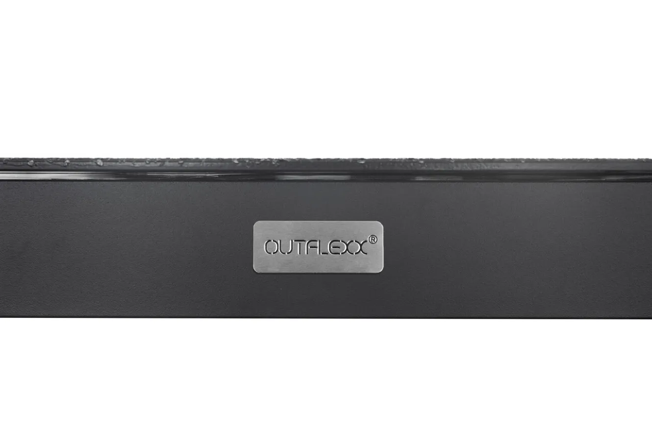 OUTFLEXX Esstisch, anthrazit matt, Alu/Spraystone, 160x95 cm