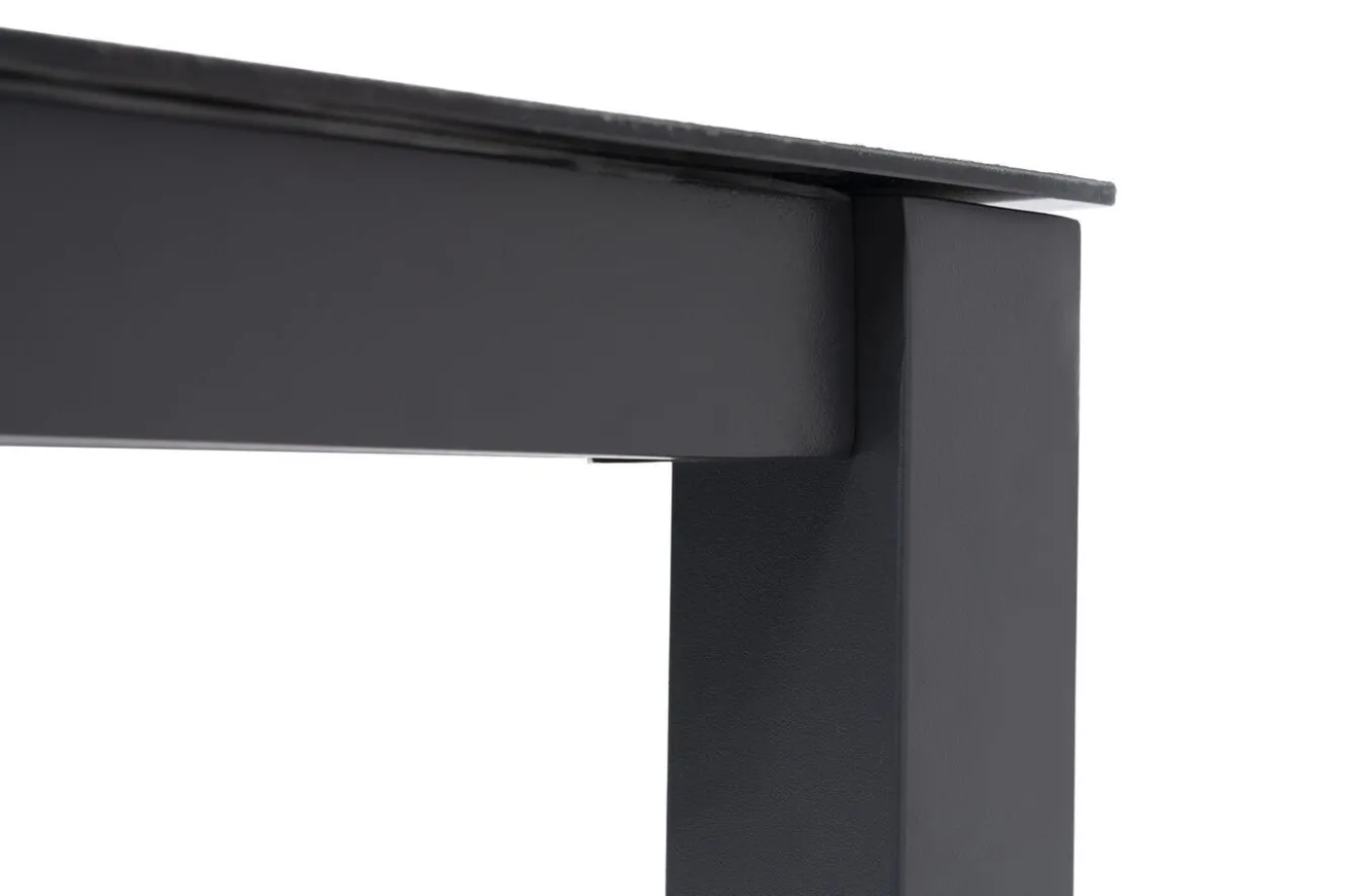 OUTFLEXX Esstisch, anthrazit matt, Alu/Spraystone, 160x95 cm
