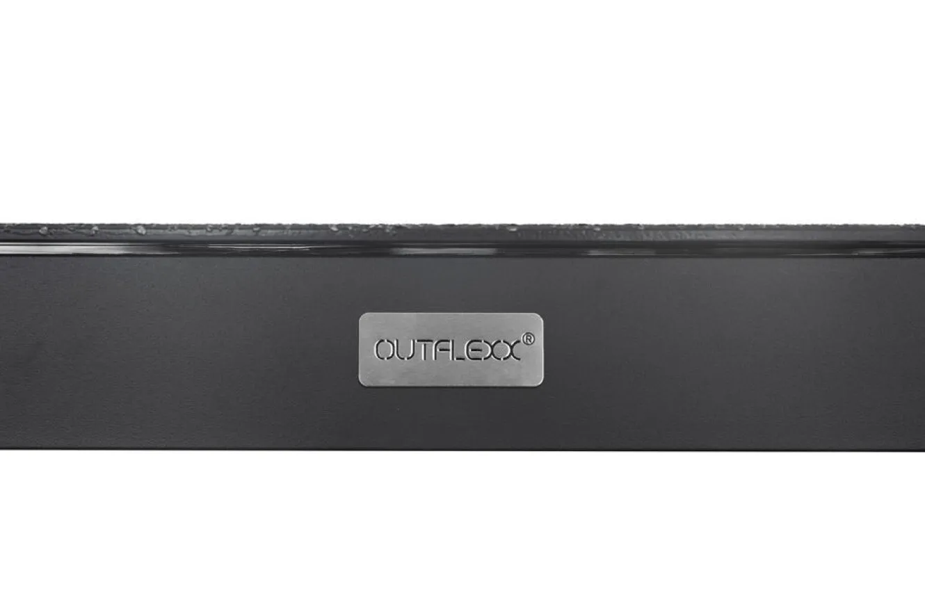 OUTFLEXX Esstisch, anthrazit matt, Alu/Spraystone, 160x95 cm
