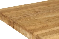 OUTFLEXX Esstisch, anthrazit/natur, Alu/recyceltes Teak, 220 x 100 cm, rustikal gebürstet, FSC®-zertifiziertes Produkt