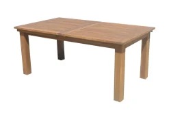 OUTFLEXX Esstisch, natur, Akazie, 180/220/260x100cm, zweifacher Synchronauszug, geölt, FSC®-zertifiziertes Produkt