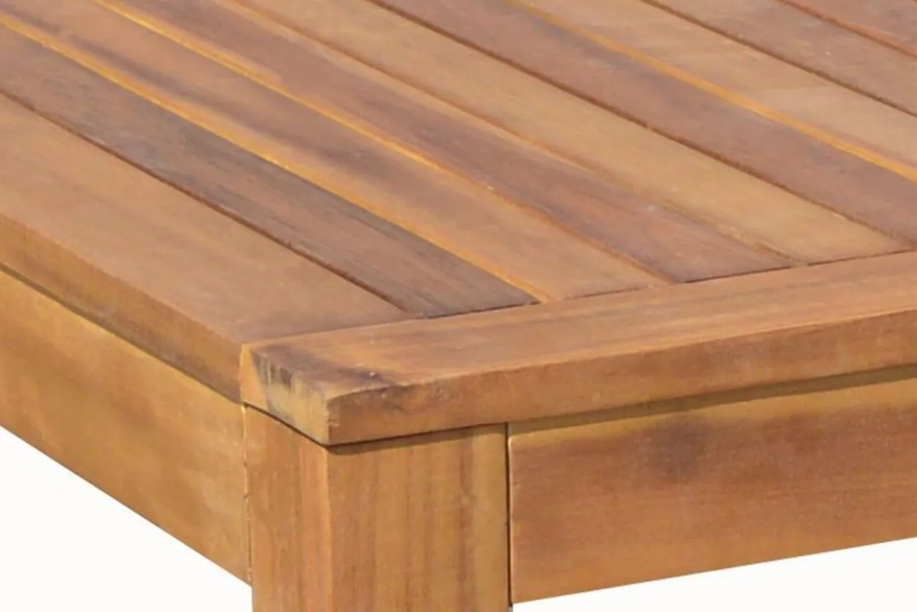 OUTFLEXX Esstisch, natur, Akazie, 160 x 90 cm, FSC®-zertifiziertes Produkt