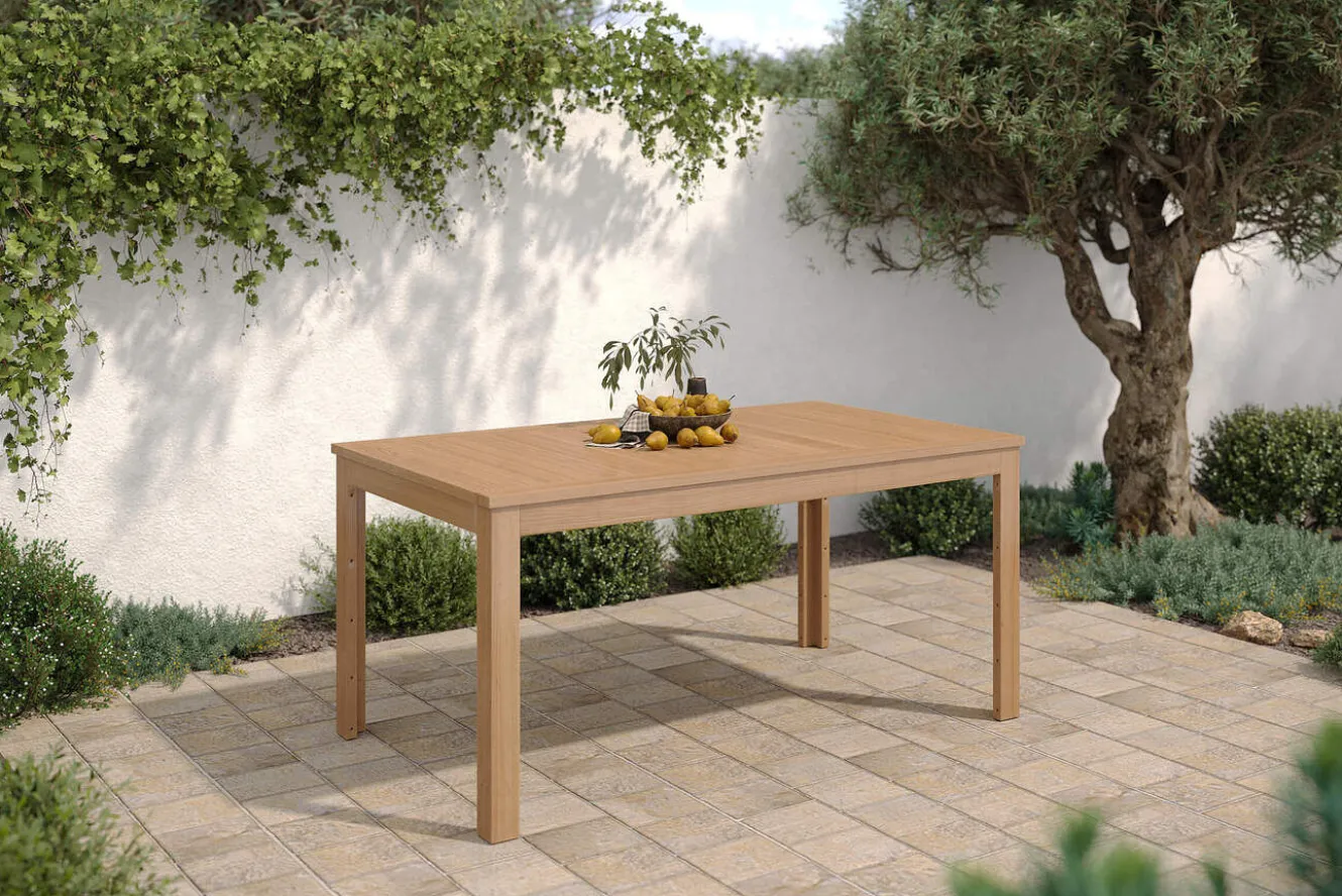 OUTFLEXX Esstisch, natur, Akazie, 160 x 90 cm, FSC®-zertifiziertes Produkt