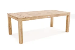 OUTFLEXX Esstisch, natur, Akazie, 200 x 100 cm, Teak-Optik, FSC®-zertifiziertes Produkt
