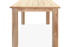 OUTFLEXX Esstisch, natur, recyceltes SLVK-Teakholz, Plattenstärke 30 mm, 160 x 90 x 77 cm