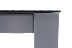 OUTFLEXX Esstisch, silber/anthrazit, Aluminium/Spraystone, 160x95 cm