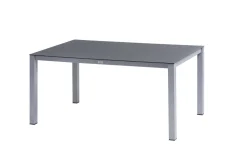 OUTFLEXX Esstisch, silber/anthrazit, Aluminium/Spraystone, 160x95 cm