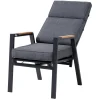 OUTFLEXX Evora Garten-Essgruppe, anthrazit/natur, Alu/Teak/Polyester, 240 x 100 cm, FSC®-zertifiziertes Produkt