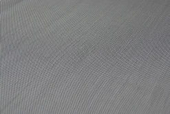OUTFLEXX Freischwinger, silber, Edelstahl/Textilene, padded, Armlehnen aus Teakholz