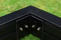 OUTFLEXX Fundament für Gewächshaus 22283, schwarz, Alu, 320x376x9cm, pulverbeschichtet