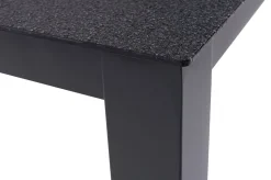 OUTFLEXX Garten-Essgruppe, anthrazit matt, Alu/Spraystone/Textilen, 160x95 cm, 6 Klappstühle, verstellbar