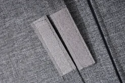 OUTFLEXX Garten-Essgruppe, anthrazit matt, Alu/Spraystone/Polyester, 160x95 cm, 6 Sessel, inkl. Polster