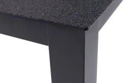 OUTFLEXX Garten-Essgruppe, anthrazit matt, Alu/Spraystone/Textilen, 160 x 95 cm, 4 Klappstühle