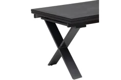 OUTFLEXX Garten-Essgruppe, anthrazit, Alu / Keramik / Textil, 180/280x100cm, 10 Klappstühle