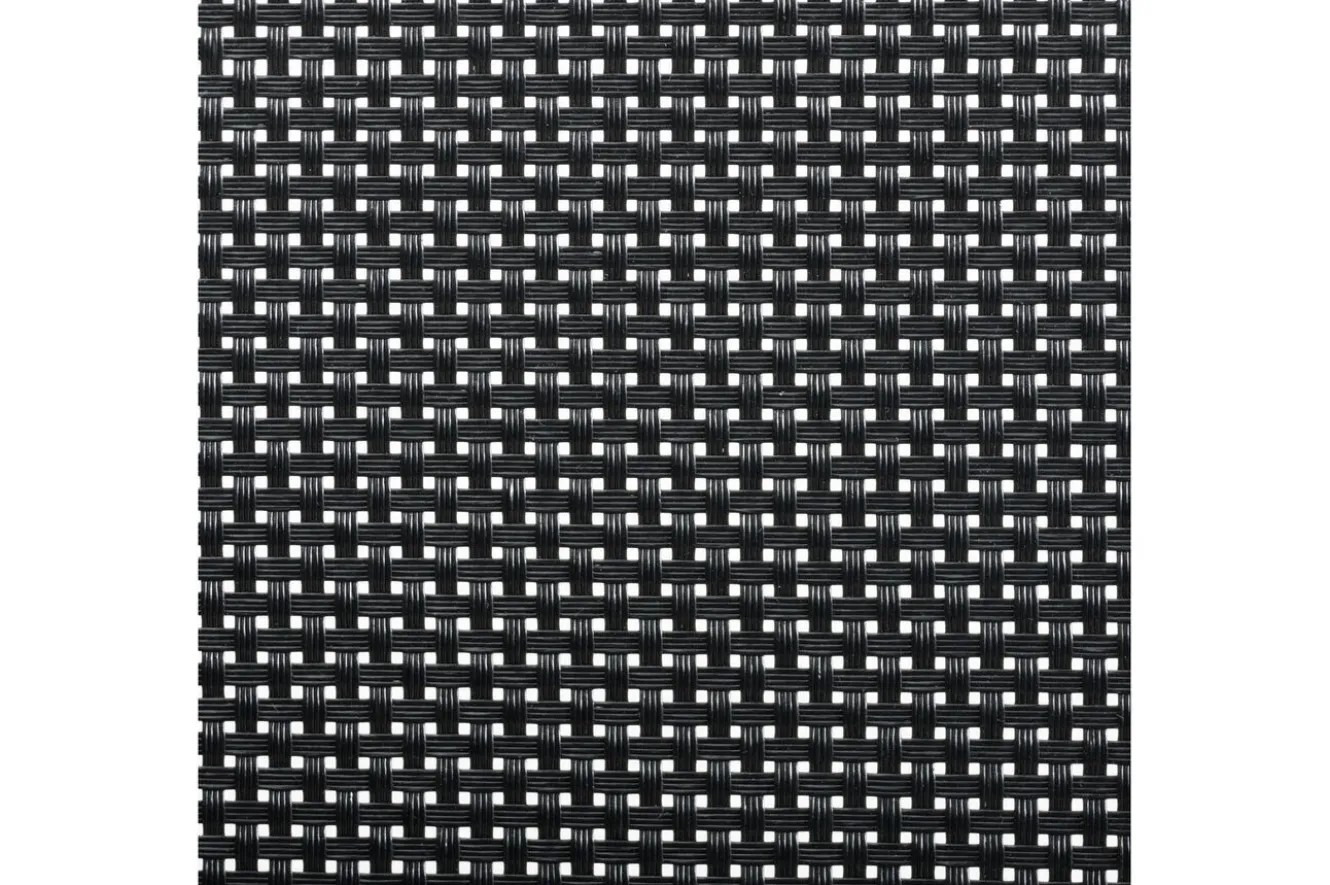 OUTFLEXX Garten-Essgruppe, anthrazit matt/grau/schwarz, Alu/Spraystone/Textilen, 160 x 95 cm, 4 Stapelstühle, 2 Klappstühle