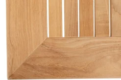 OUTFLEXX Garten-Essgruppe, anthrazit matt, Alu/Teak/Textilene, Tisch 150/210 x 90 cm, 6 Stapelsessel