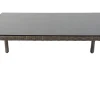 OUTFLEXX Garten-Essgruppe, grau, Polyrattan, Tisch 180x120cm, Spraystone, 8mm, 6 Dining Sessel, verstellbar