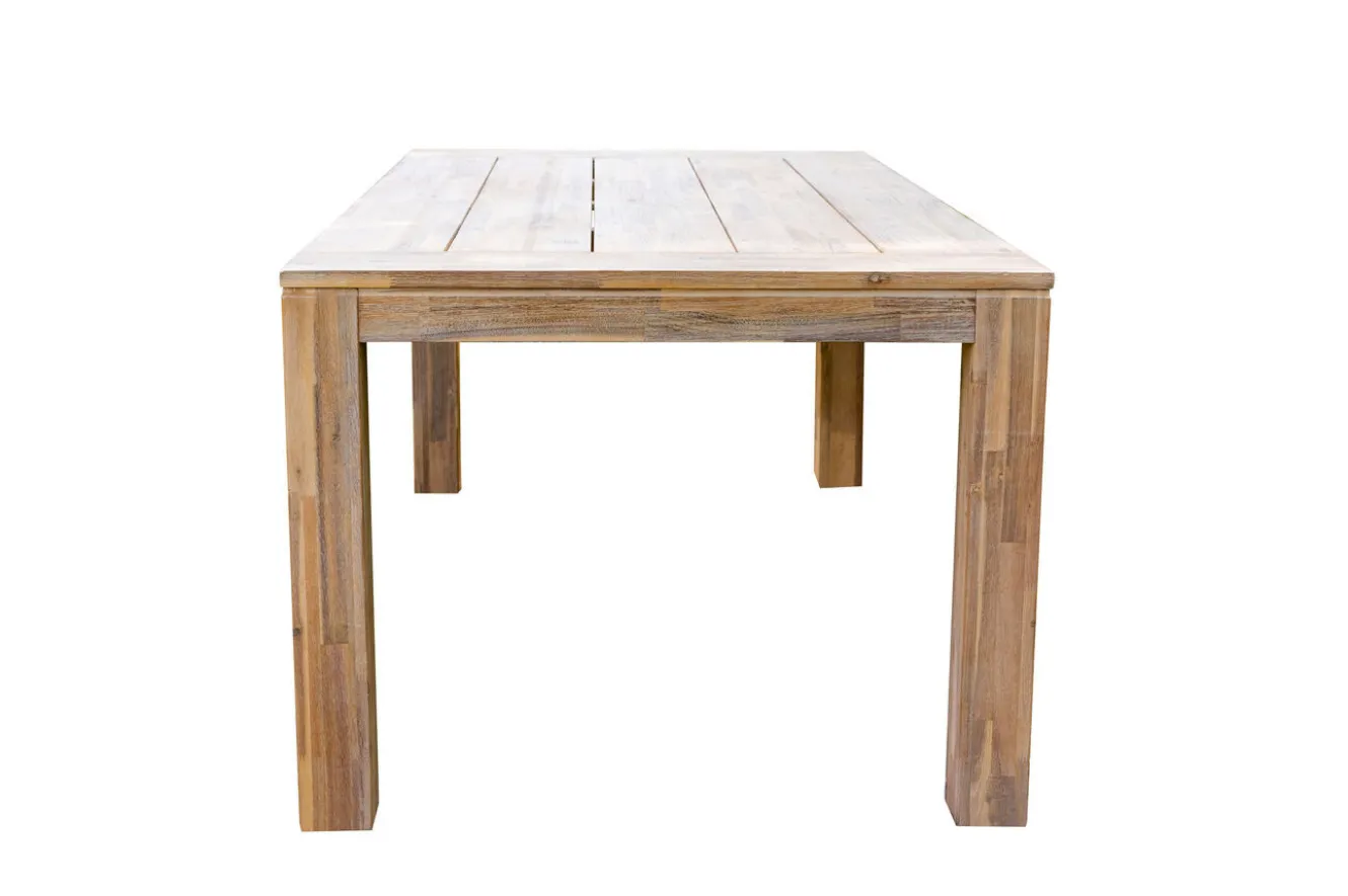 OUTFLEXX Garten-Essgruppe mit 6 Sesseln, anthrazit/natur, Alu/Akazie, klappbar, witterungsbeständig, FSC®-zertifiziertes Produkt