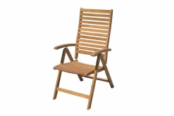 OUTFLEXX Garten-Essgruppe, natur, Akazie, Ausziehtisch 150/200 x 90 cm, 8 Klappstühle, klappbar, FSC®-zertifiziertes Produkt