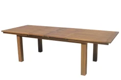 OUTFLEXX Garten-Essgruppe, natur, Akazie, Ausziehtisch 180/220/260 x 100 cm, 8 Gartenstühle, FSC®-zertifiziertes Produkt