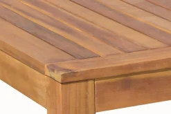 OUTFLEXX Garten-Essgruppe, natur, Akazie, Tisch 160 x 90 cm, 4 Stühle, 2 Klappsessel, FSC®-zertifiziertes Produkt