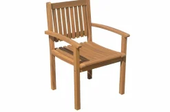 OUTFLEXX Garten-Essgruppe, natur, Akazie, Ausziehtisch 150/200 x 90 cm, 2 Klappstühle, 6 Armlehnensessel, FSC®-zertifiziertes Produkt
