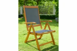 OUTFLEXX Garten-Essgruppe, 4 Personen, ausziehbar, 180-240cm, Akazie/Textilene, FSC®-zertifiziert