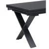 OUTFLEXX Garten-Essgruppe, 6 Personen, ausziehbar, 180-280cm, Alu/Spraystone/Textil, Klappstühle