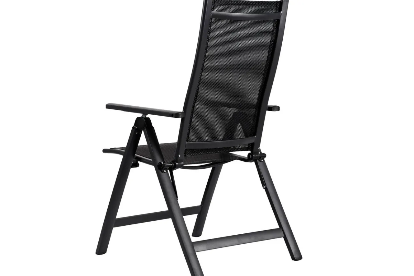 OUTFLEXX Garten-Essgruppe, 6 Personen, ausziehbarer Tisch 180–240 cm, Aluminium/Textilene