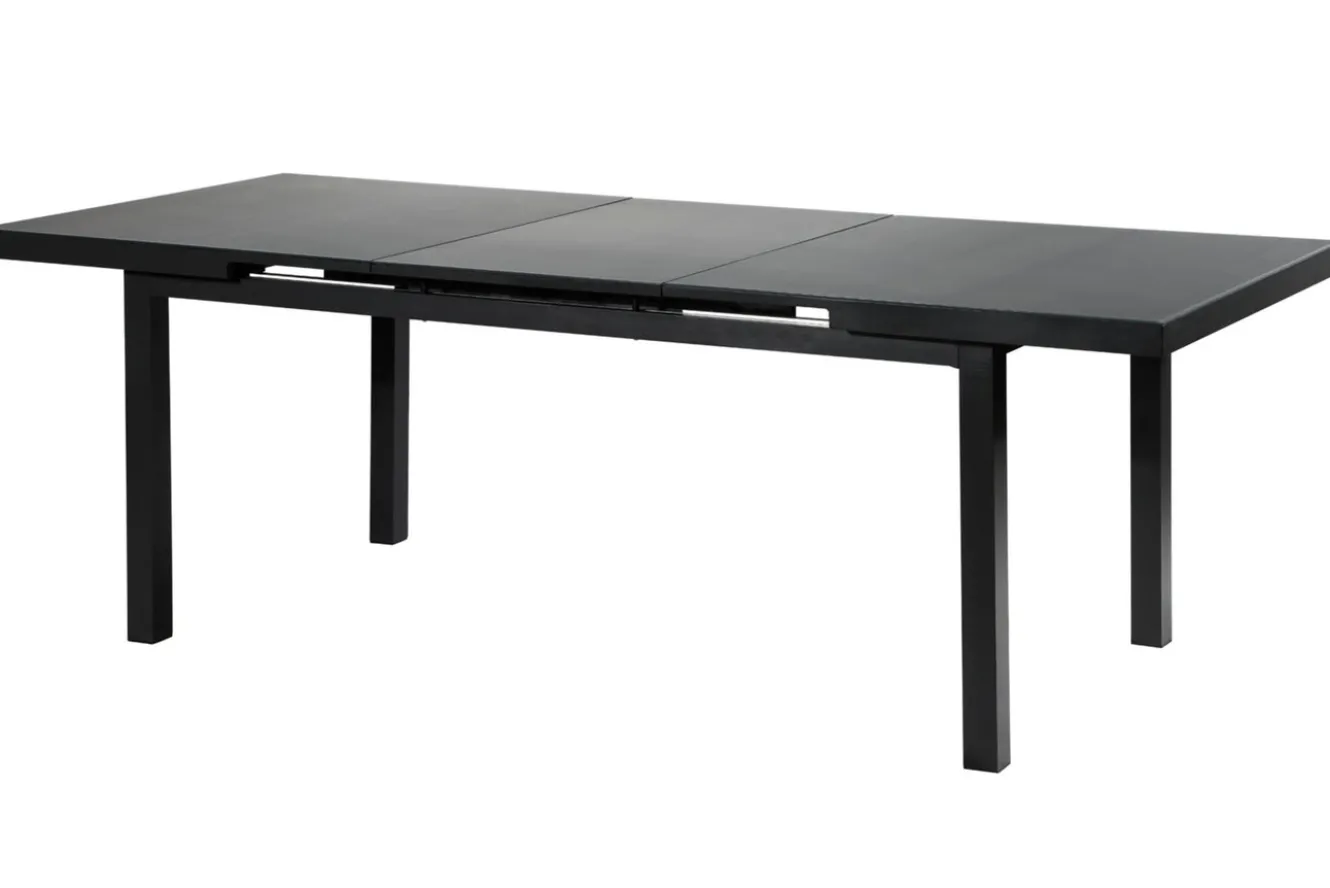 OUTFLEXX Garten-Essgruppe, 6 Personen, ausziehbarer Tisch 180–240 cm, Aluminium/Textilene