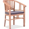 OUTFLEXX Garten-Essgruppe, 6 Personen, ausziehbarer Tisch 160–210 cm, Teakholz, inkl. Polster