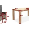 OUTFLEXX Garten-Essgruppe, Polyrattan/recyceltes Teak, Tisch 160 x 90 cm, 4 Hochlehner- Diningsessel, inkl. Polster, FSC®-zertifiziertes Produkt