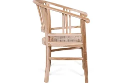 OUTFLEXX Garten-Essgruppe, Teakholz, Ausziehtisch 195/295 x 90 cm, 10 Armlehnensessel, inkl. Polster
