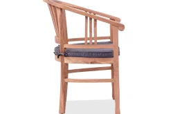 OUTFLEXX Garten-Essgruppe, Teakholz, Ausziehtisch 195/295 x 90 cm, 10 Armlehnensessel, inkl. Polster