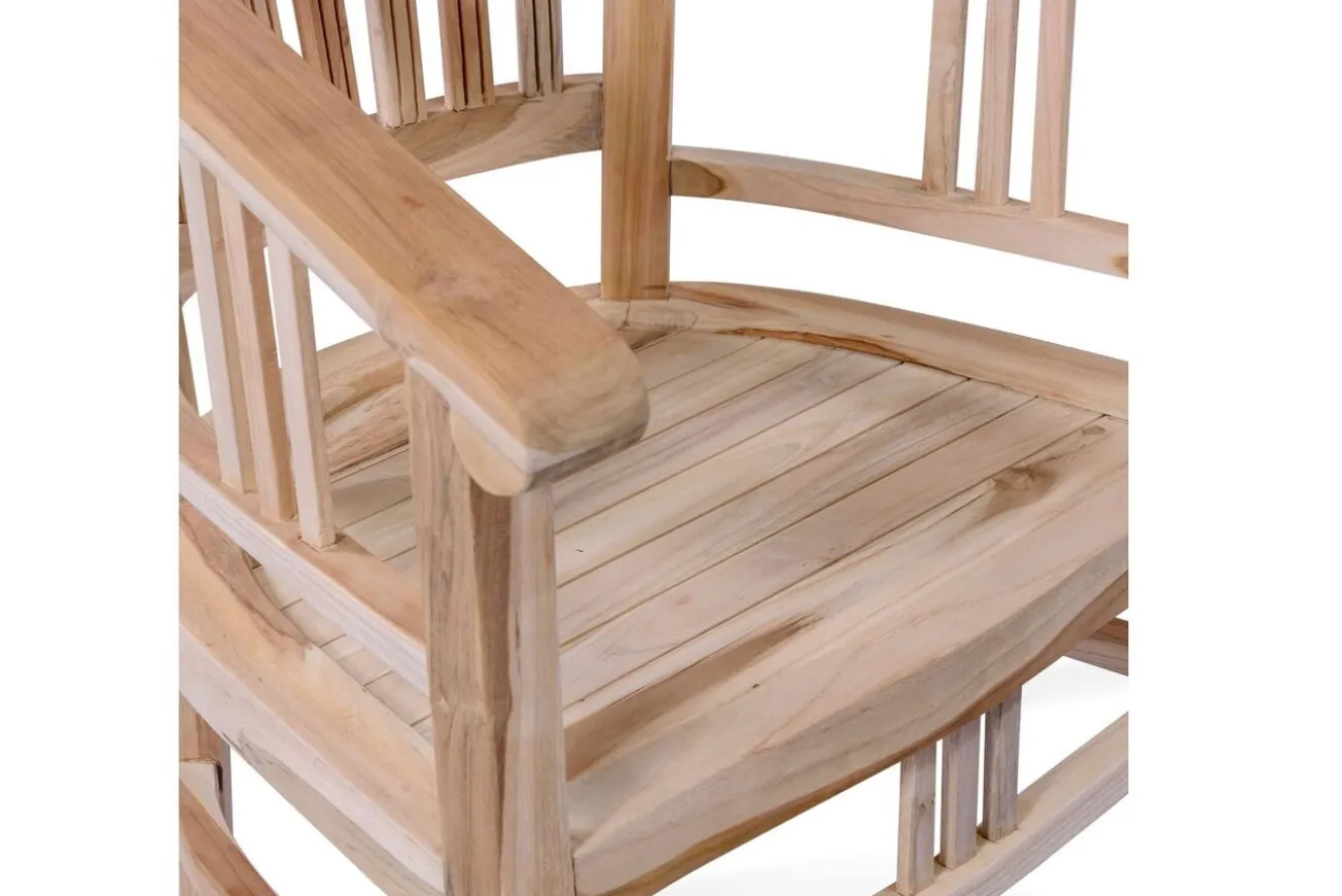 OUTFLEXX Garten-Essgruppe, Teakholz, Ausziehtisch 195/295 x 90 cm, 10 Armlehnensessel, inkl. Polster
