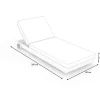 OUTFLEXX Gartenliege, desert-beige, Polyrattan/Alu, 200 x 70 cm, kissen inklusive, abnehmbare Bezüge