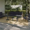 OUTFLEXX Gartenlounge, Aluminium, robust, pflegeleicht, korrosionsbeständig, witterungsbeständig, inklusive Kissen