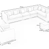 OUTFLEXX Gartenlounge, creme/weiß, schwarz, Polyrattan, für 8 Personen, wasserfeste Kissenbox