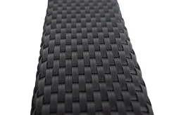 OUTFLEXX Gartenlounge, creme/weiß, schwarz, Polyrattan, 5 Personen, wasserfeste Kissenbox