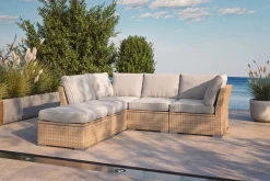 OUTFLEXX Gartenlounge, desert-beige, Aluminium/Polyester, für 5 Personen, mit Reißverschluss