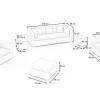 OUTFLEXX Gartenlounge für 5 Personen, dessert-beige, Alu/Polyrattan, modular verstellbar, mit Kissenboxfunktion