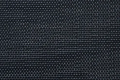 OUTFLEXX Gartensessel, schwarz, Edelstahl/Textilene, Armlehnen aus Teak, 56x67x88cm