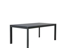 OUTFLEXX Grawford Gartentisch, ausziehbar 180-270cm, Glaskeramik anthrazit, Aluminium